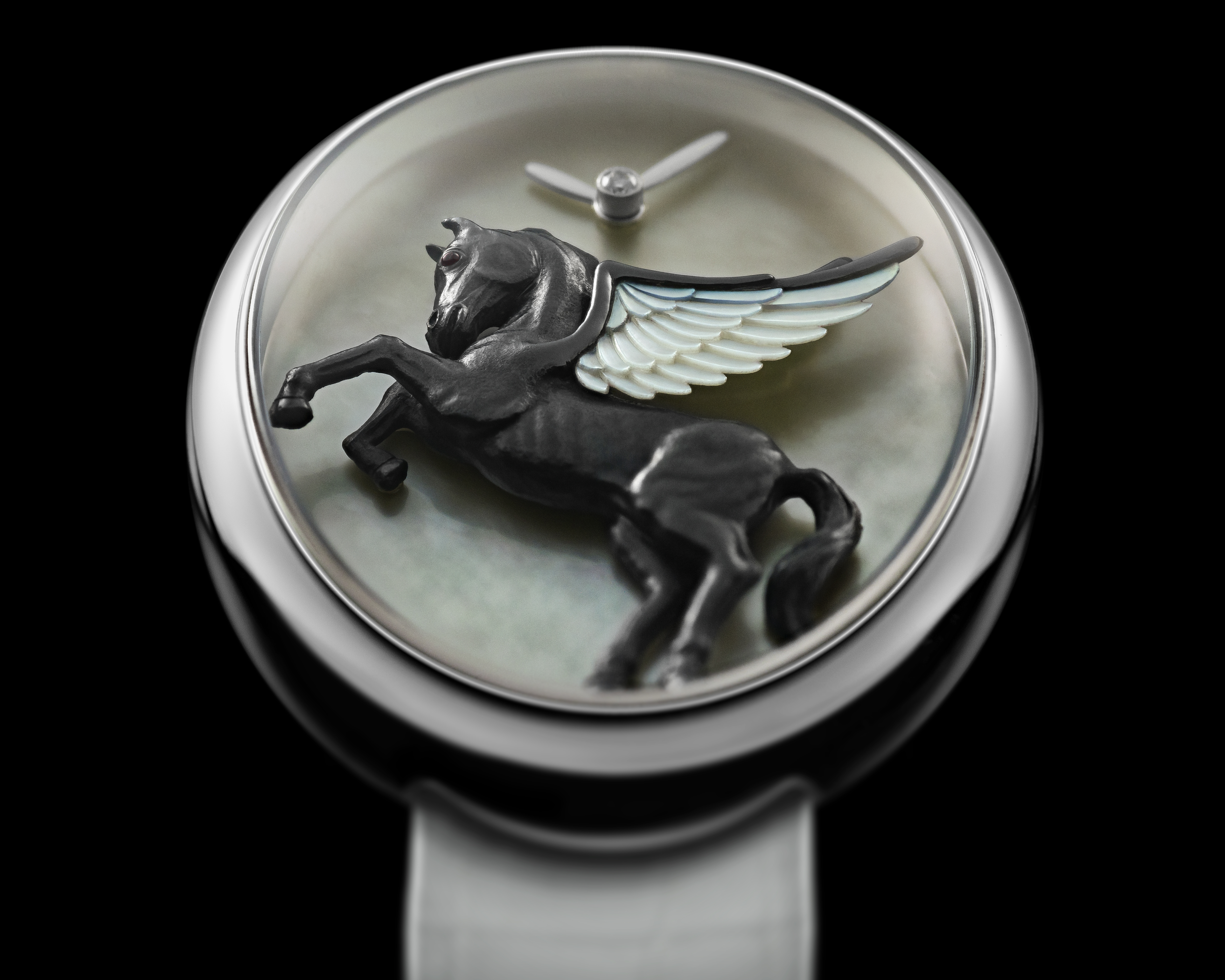 Van 'T Hoff Black Pegasus Art Watch